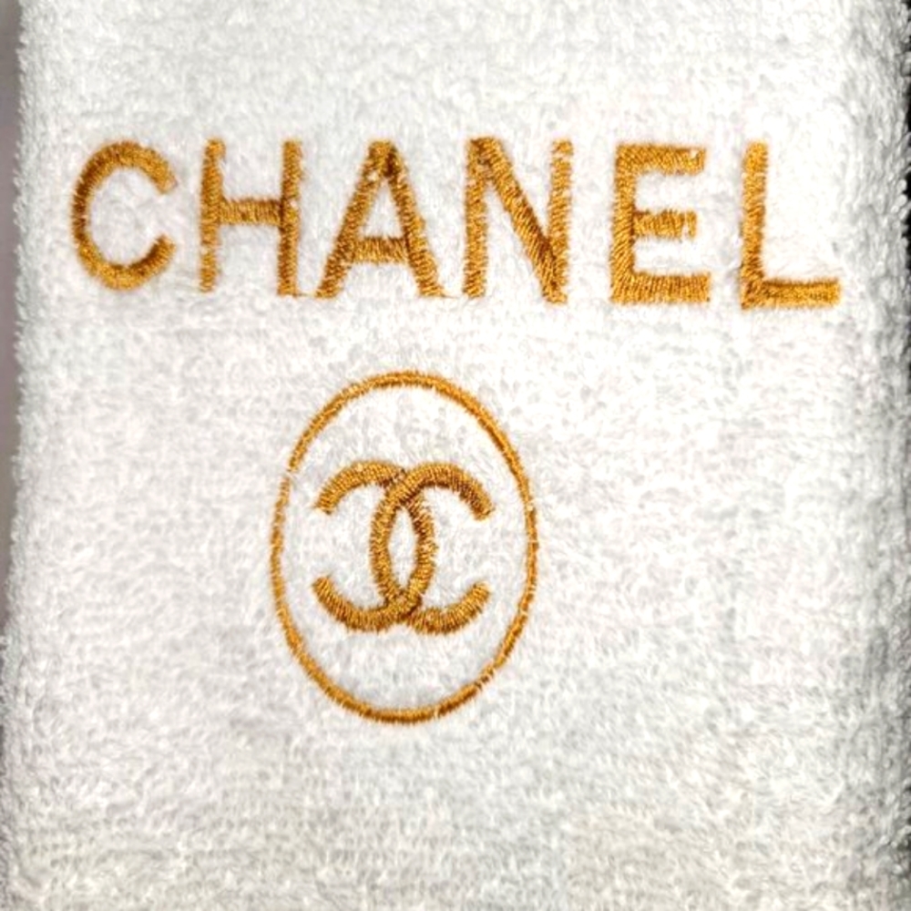 Embroidered Chanel Hand Towel